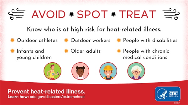 Many areas across the country are experiencing extreme heat. Do you know a friend, family member, neighbor, or teammate who coul...