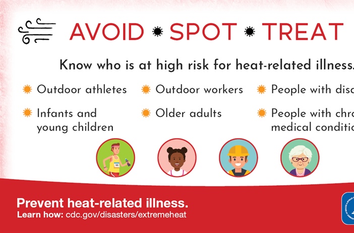 Many areas across the country are experiencing extreme heat. Do you know a friend, family member, neighbor, or teammate who coul...