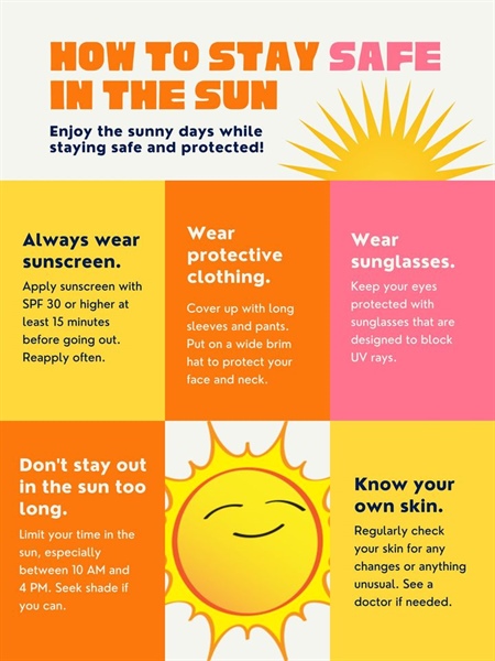 July is UV safety awareness month.  Follow the tips below and come pick up sunscreen from us at the fair to protect yourself fro...
