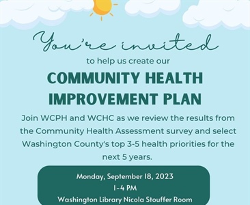 One more week to take the Washington County Community Health Assessment Survey: https://www.surveymonkey.com/r/2NLSLYC