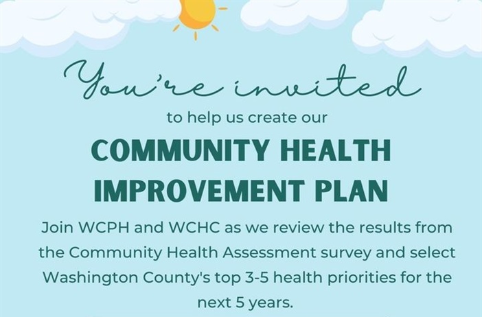 One more week to take the Washington County Community Health Assessment Survey: https://www.surveymonkey.com/r/2NLSLYC