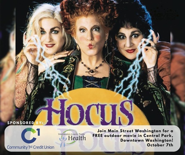 Hocus Pocus in the Park is coming up! Join us for our last outdoor movie of the year after the festivities downtown! 

Thank you...