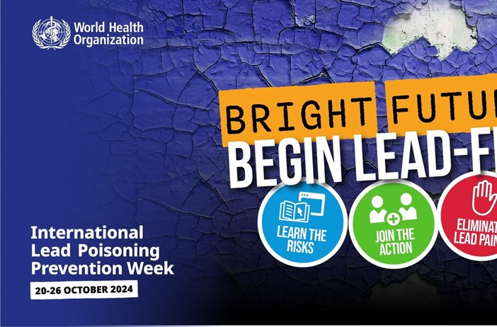 Lead is one of 10 chemicals of major public health concern where decisive multisectoral action is needed