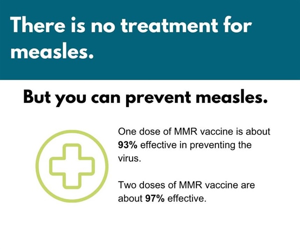 MMR vaccine is the best way to protect yourself and your family from measles