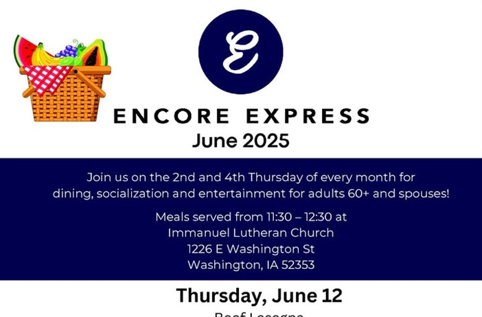 Enjoy a meal, socialization and entertainment at Encore Express during June!