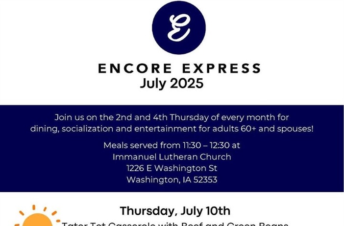 Enjoy a meal, socialization and entertainment at Encore Express during July!