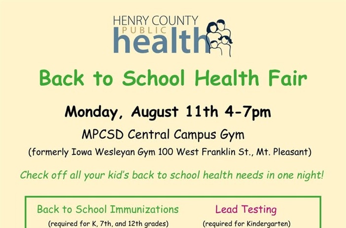 📚🩺 Back to School Health Fair – Mt