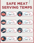 Avoid harmful germs by using a food thermometer to make sure your meat is cooked