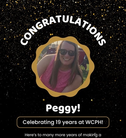 🎉🎊 Happy 19-Year Workaversary, Peggy!