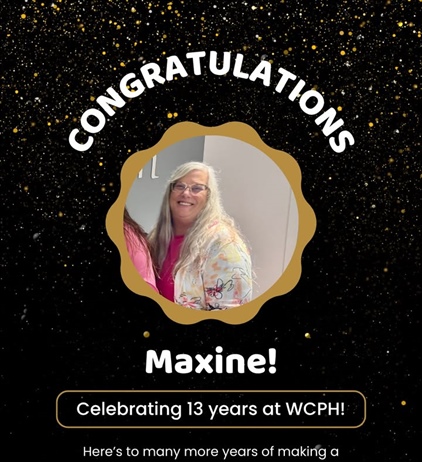 🎉🎊 Happy 13-Year Workaversary, Maxine!