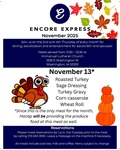Enjoy a meal, socialization and entertainment at Encore Express during November!
