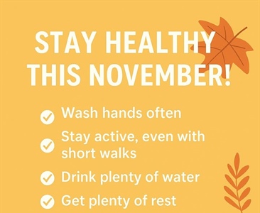 🍂 Stay Healthy This November!