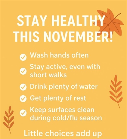 🍂 Stay Healthy This November!