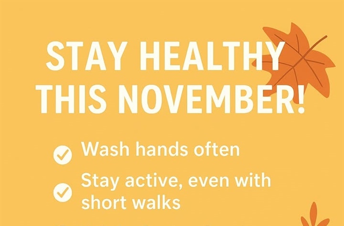 🍂 Stay Healthy This November!
