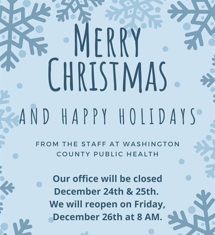 🎄💚 Merry Christmas from Washington County Public Health!💚🎄