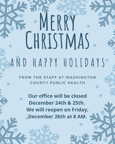 🎄💚 Merry Christmas from Washington County Public Health!💚🎄