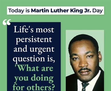 Today we honor the life and legacy of Dr