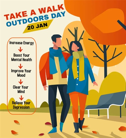 🚶‍♀️🌳 It’s Take a Walk Outdoors Day!