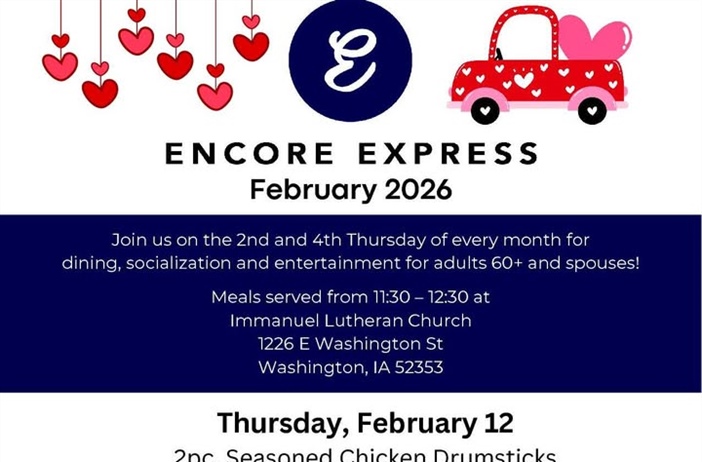 Enjoy a meal, socialization and entertainment at Encore Express during February!