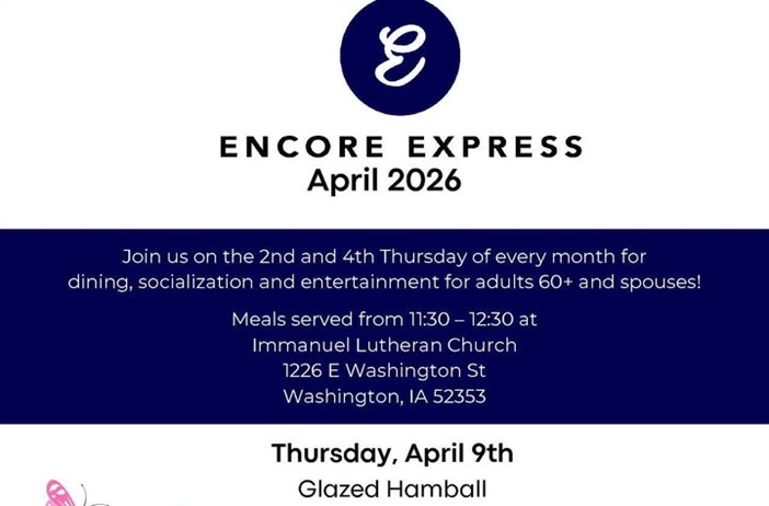 Enjoy a meal, socialization and entertainment at Encore Express during April!
