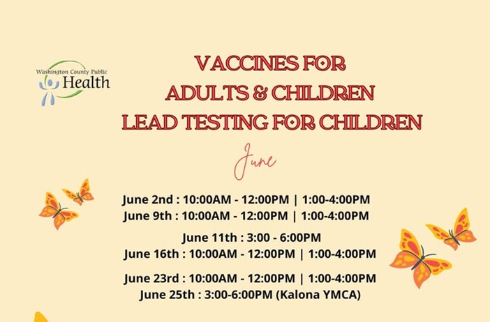 The June schedule for our Vaccines for Children (VFC) program and our Vaccines for Adults (VFA) program is here!