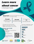 🌾Join us for a Community Meeting to discuss local cancer statistics, trends, prevention efforts, and available public health res...