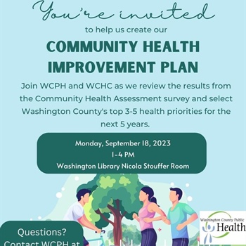 One more week to take the Washington County Community Health Assessment Survey: https://www.surveymonkey.com/r/2NLSLYC