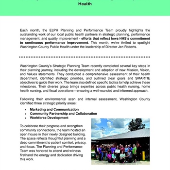 ✨ Spotlight on Washington County Public Health ✨