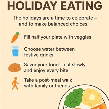 The holidays are a time to celebrate — and to make balanced choices!