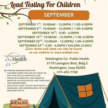 The September schedule for our Vaccines for Children (VFC) program and our Vaccines for Adults (VFA) program is here!
